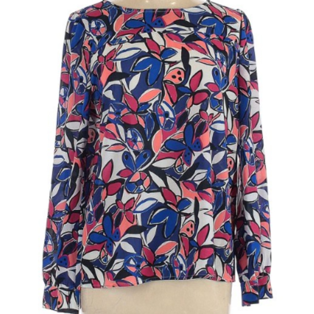J.Crew Women's Size Small Long Sleeve sheer blouse